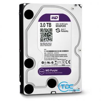 Ổ cứng HDD Western Purple 3TB 3.5 inch, 5400RPM, SATA3, 64MB Cache