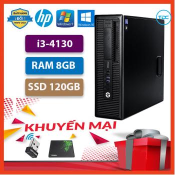 Case máy tính để bàn HP 600G1 CPU core i3 4130 Ram 8GB SSD 120GB Tặng USB thu Wifi + Bàn di chuột, Bảo hành 12 tháng