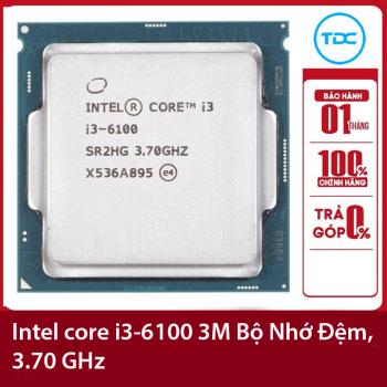 Bộ vi xử lý Intel CPU Core i3-6100 3.70GHz ,51w 2 lõi 4 luồng, 3MB Cache Socket Intel LGA 1151