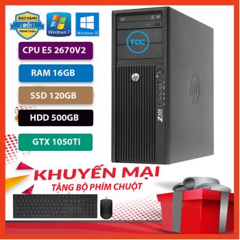 Máy Trạm HP Workstation Z420 CPU E5 2670 V2 | Ram 16GB | SSD 120GB | HDD 500GB | GTX 1050TI